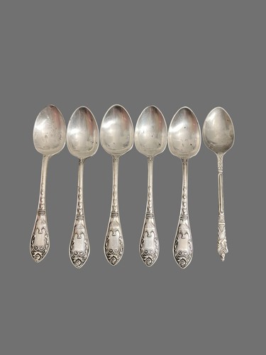 Set ornate silver tea - of,