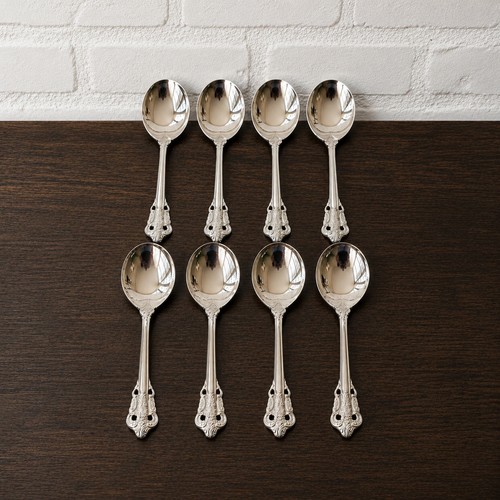 Baroque scroll teaspoon set - baroque, of