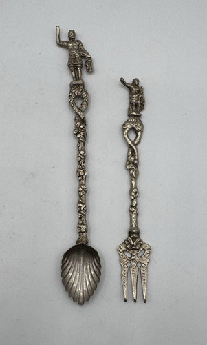 Vintage italian ornate spoon - vintage,