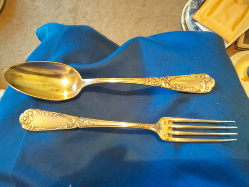Ornate serving spoon - serving,