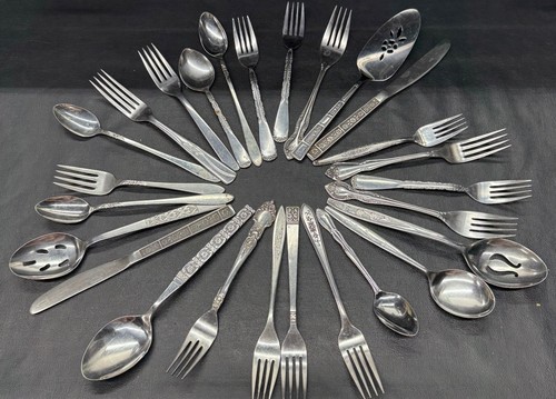 Mcm mixed flatware lot - pc.,