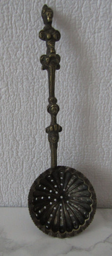 Vintage sugar sifter spoon - sifter,