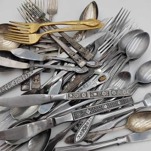 Vtg flatware mixed - mixed, 60
