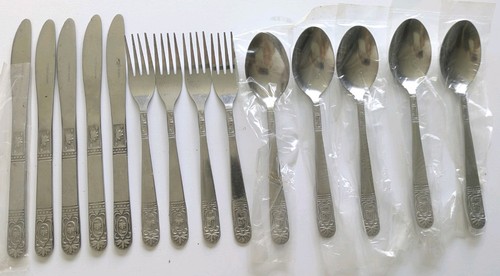 Vintage ornate cutlery set - cutlery, x