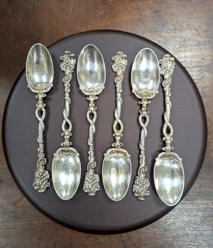 Ornate victorian silver - 6, x